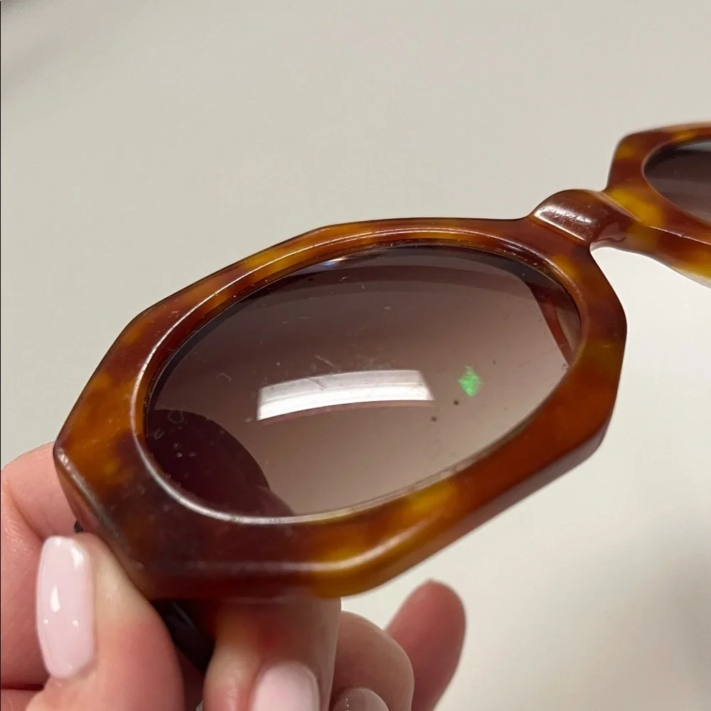 Zara Brown Octagonal Sunglasses